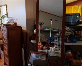 Dressing Beveled Mirror and matching wall mirror