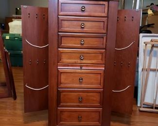 Solid Wood Jewelry Wardrobe