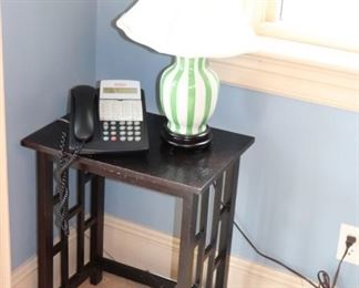 Small Side Table and Lamp