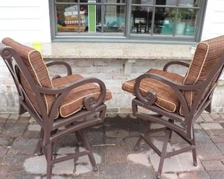 Pair of Counter Height Patio Chairs