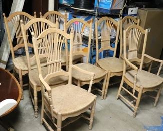 Set of 8 Spindle Back Chairs