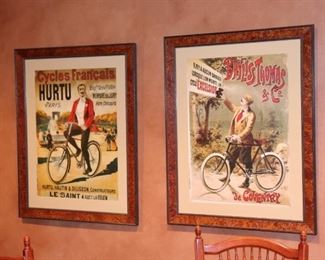 Framed Biking Posters