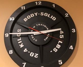Weight Style Wall Clock