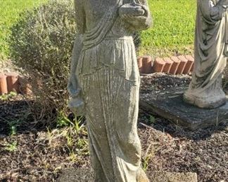 Lady yard statue 