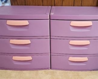 Sterilite storage drawers 