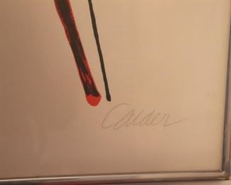 Numbered Calder signed Print