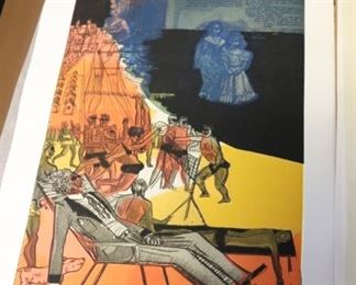 Hand Signed Oversized Etching Folios by Octavio Paz/Motherwell, Marino Marino, Death In Venice and Crime By Meras