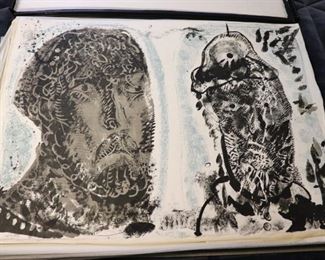 Hand Signed Oversized Etching Folios by Octavio Paz/Motherwell, Marino Marino, Death In Venice and Crime By Meras