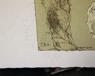 Hand Signed Oversized Etching Folios by Octavio Paz/Motherwell, Marino Marino, Death In Venice and Crime By Meras