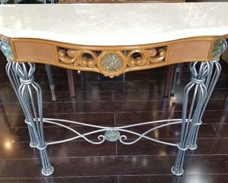 Marble Top Console Table