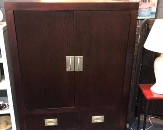 Dark Wood Armore Cabinet 