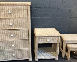 Wicker Bedroom Set