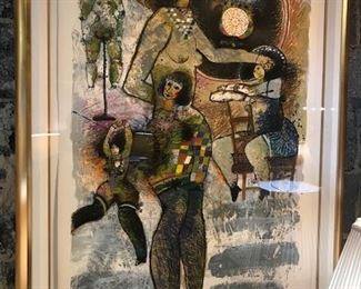 Artwork Theo Tobiasse - Des Accordeons   Numbered 238/250