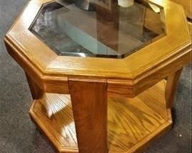 Wood & Glass Coffee Table 