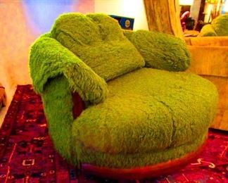 Mid Century Teak Barrel Chairs  (2) with Matching Sofa.  