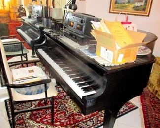Steinway Piano  with chair and music bench