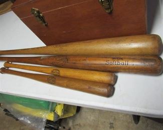 Vintage baseball bats