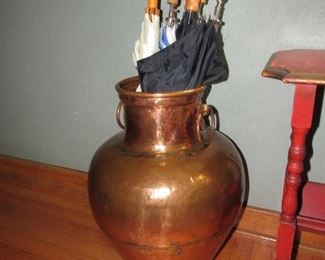 Huge copper urn