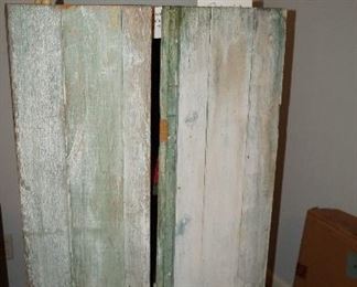 barn wood cabinet