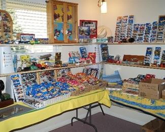 Hot Wheels, Match Box, Monolopy cars, Cocoa Cola cars, Hubley planes, tin toys