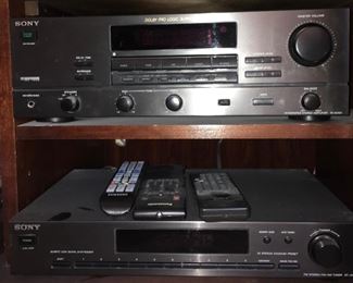 Sony Integrated Stereo Amplifier; Sony FM Stereo/FM-AM Tuner