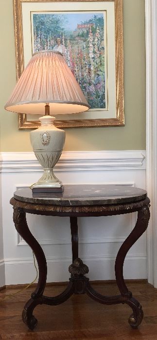 Marble top occasional table from Spain