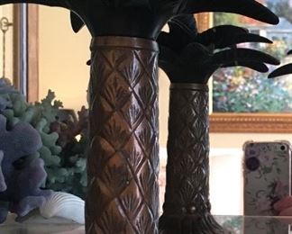Palm Tree candleholder (pair)