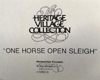 Dept. 56 - One Horse Open Sleigh figurine