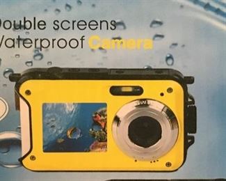 Double screen waterproof camera