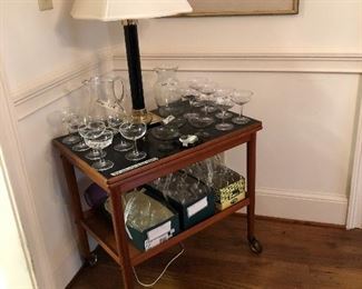 Mid-Century Modern Teak Tea Cart
