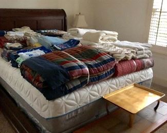 Sleigh bed,MCM coffee table