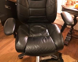 Leather desk chair