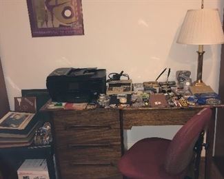 Drexel mid-century walnut desk