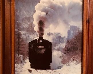 railroad print - several roalroad items at this sale