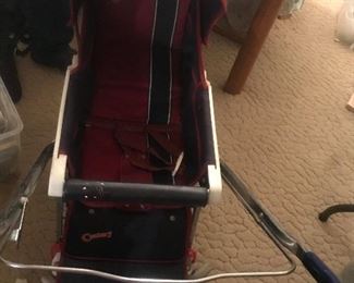 vintage stroller in recumbent position 