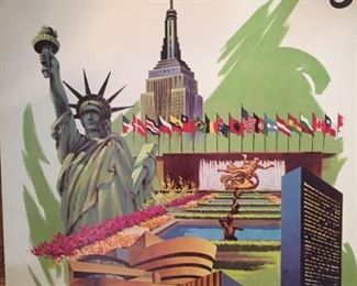 Many (more than shown in pictures) Vintage Airline Posters & Other Vintage Posters