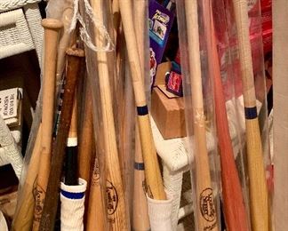 Signed baseball bats