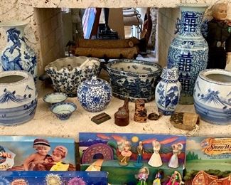 Blue & White porcelain and pottery