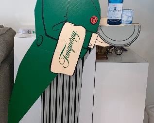 Mr. Tanqueray Gin butler stand-up advertising sign