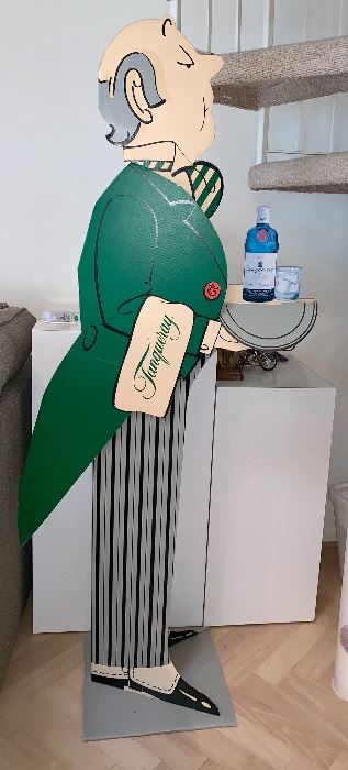 Mr. Tanqueray Gin butler stand-up advertising sign