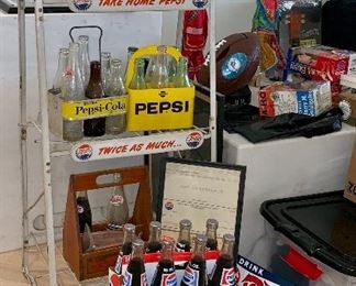 1942 Metal Pepsi display shelf