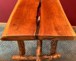 Log End Table