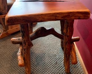 Log End Table