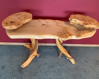 Rustic natural log Table
