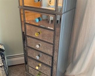 Mirrored & Silver Lingerie Chest Pier One