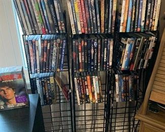 DVD’s and shelves