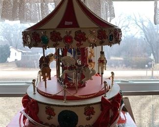 Large Christmas carousel, Not pictured but we also have vintage Christmas decorations