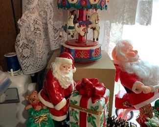 Avon and Party Lite Christmas figurines 