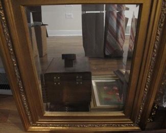 Vintage beveled mirror