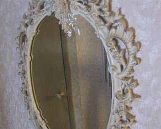 Vintage white mirror